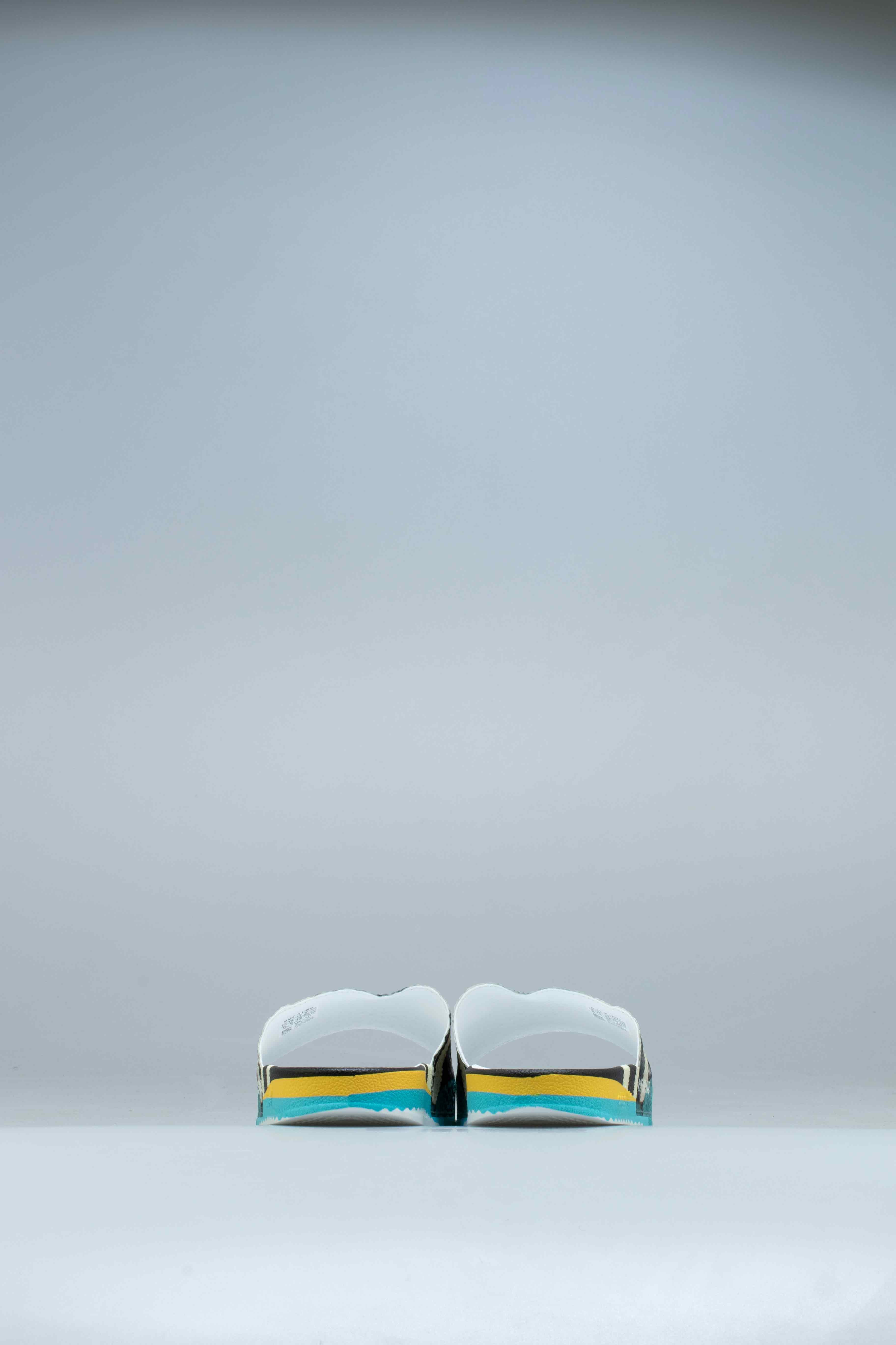 Rs Samba Adilette Mens Slide Core Black Cloud White Bright Blue
