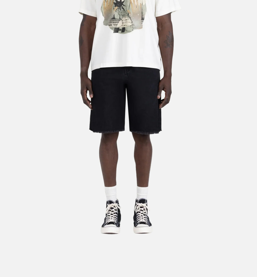 Frayed Edge 11 Denim Mens Short Black