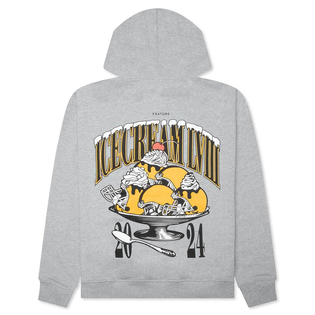 Feature x Icecream Super Bowl Hoodie Heather Grey