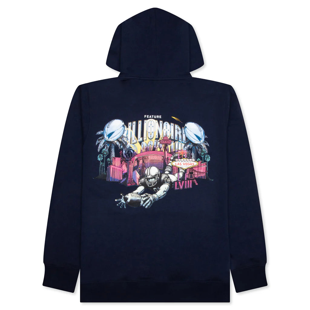 Feature x Billionaire Boys Club Stadium Hoodie Navy