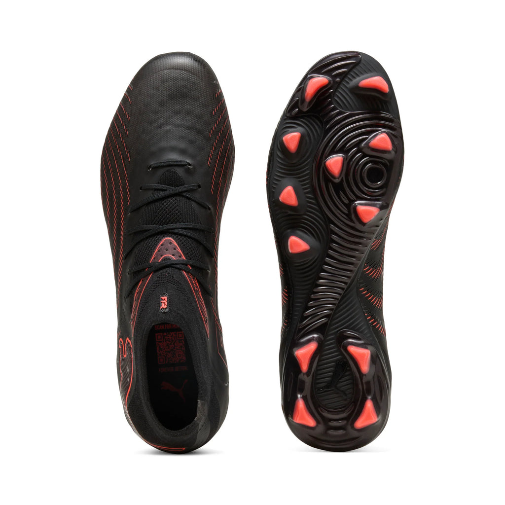 PUMA Future 9 Pro FG AG Firm Ground Artificial Ground Mens Soccer Cleats Black Red Gray
