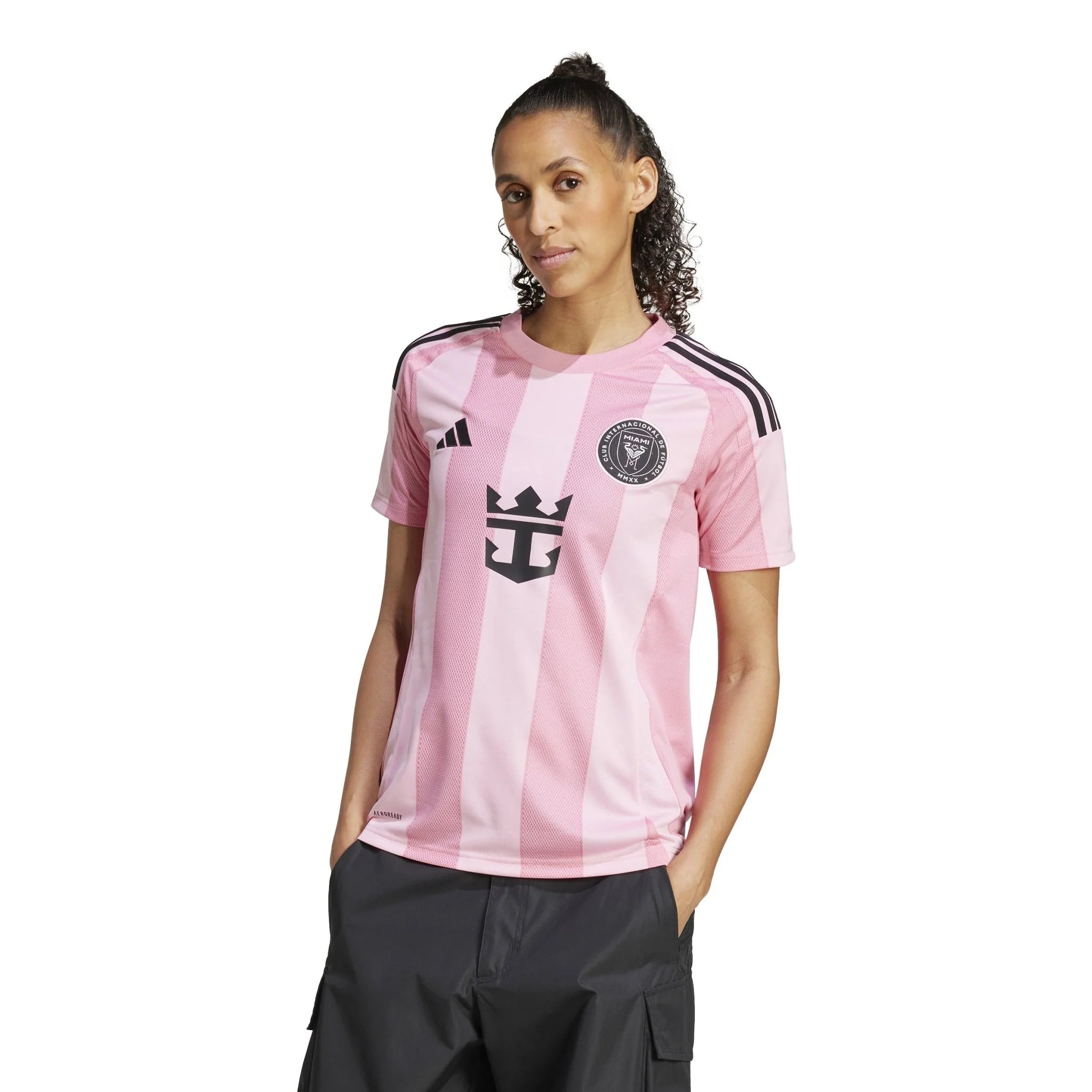 adidas Womens Inter Miami CF Messi Home Jersey 25 26 Pink