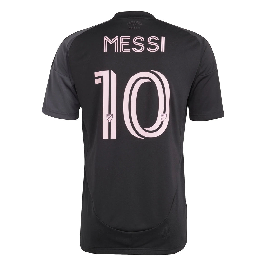 adidas Mens Inter Miami CF Messi Away Jersey 25 26 Black