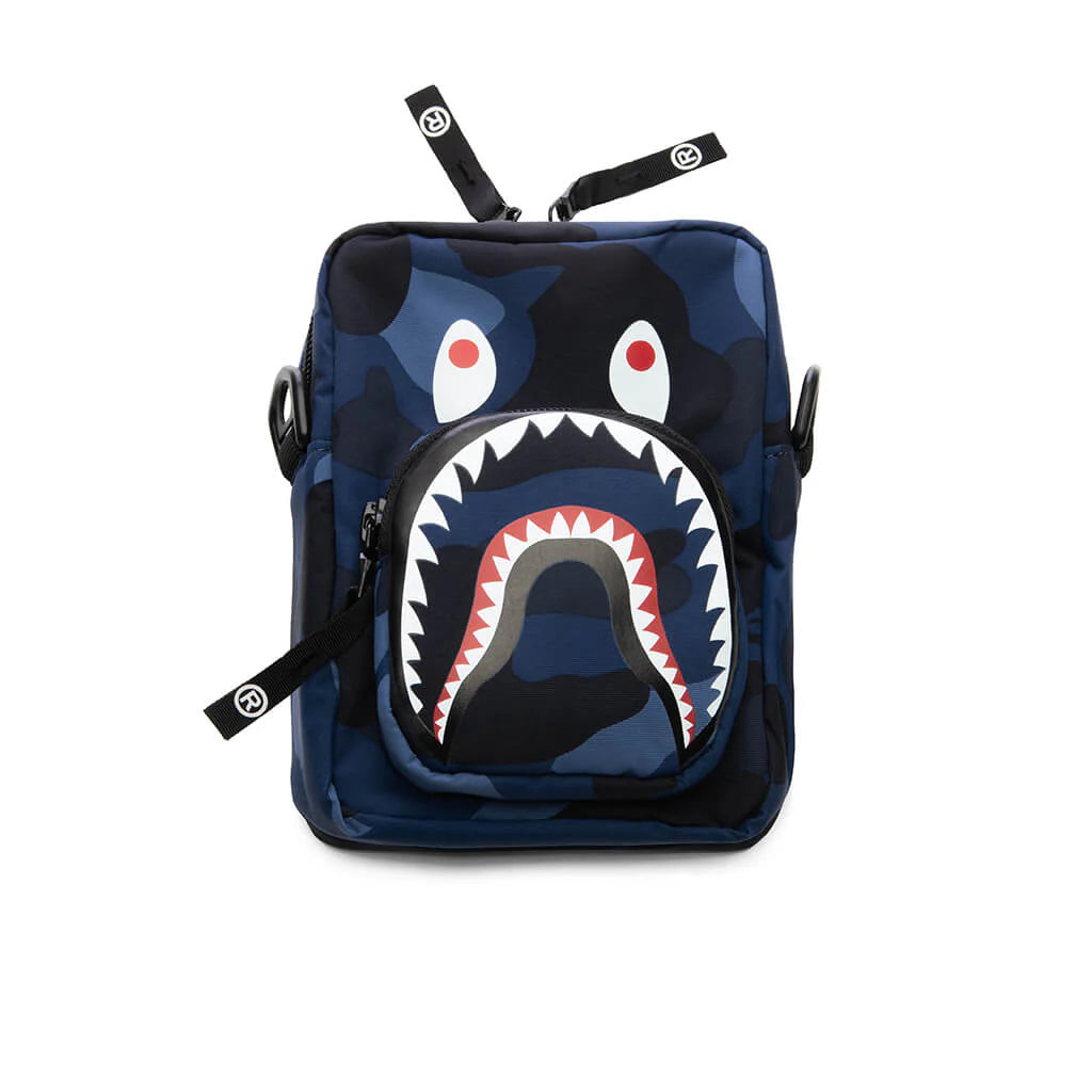 Color Camo Shark Mini Bag Navy