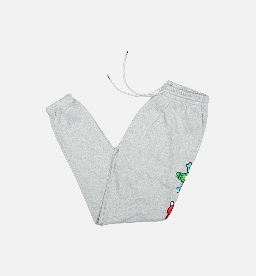 Streetwear Collection Carton Mens Sweatpants Grey Grey