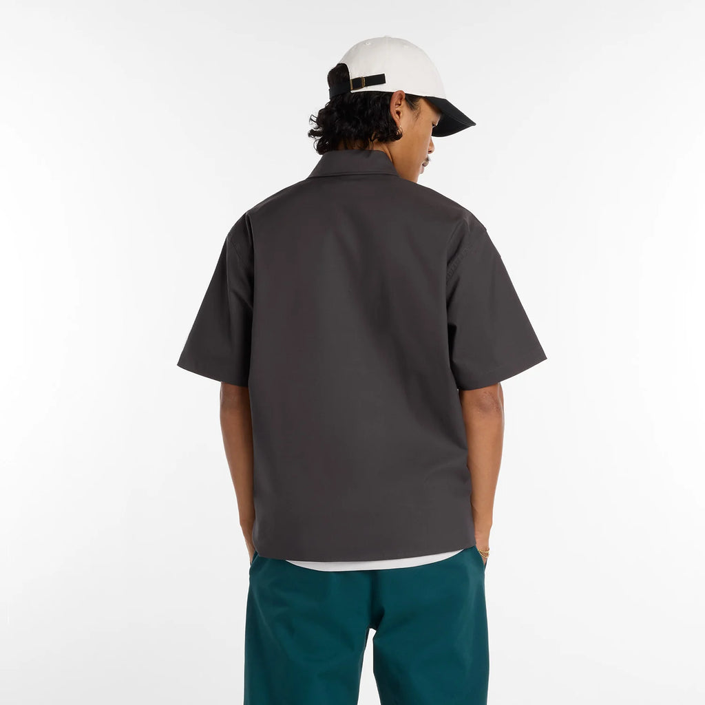 New Balance Numeric Button Up Shirt Dark Grey