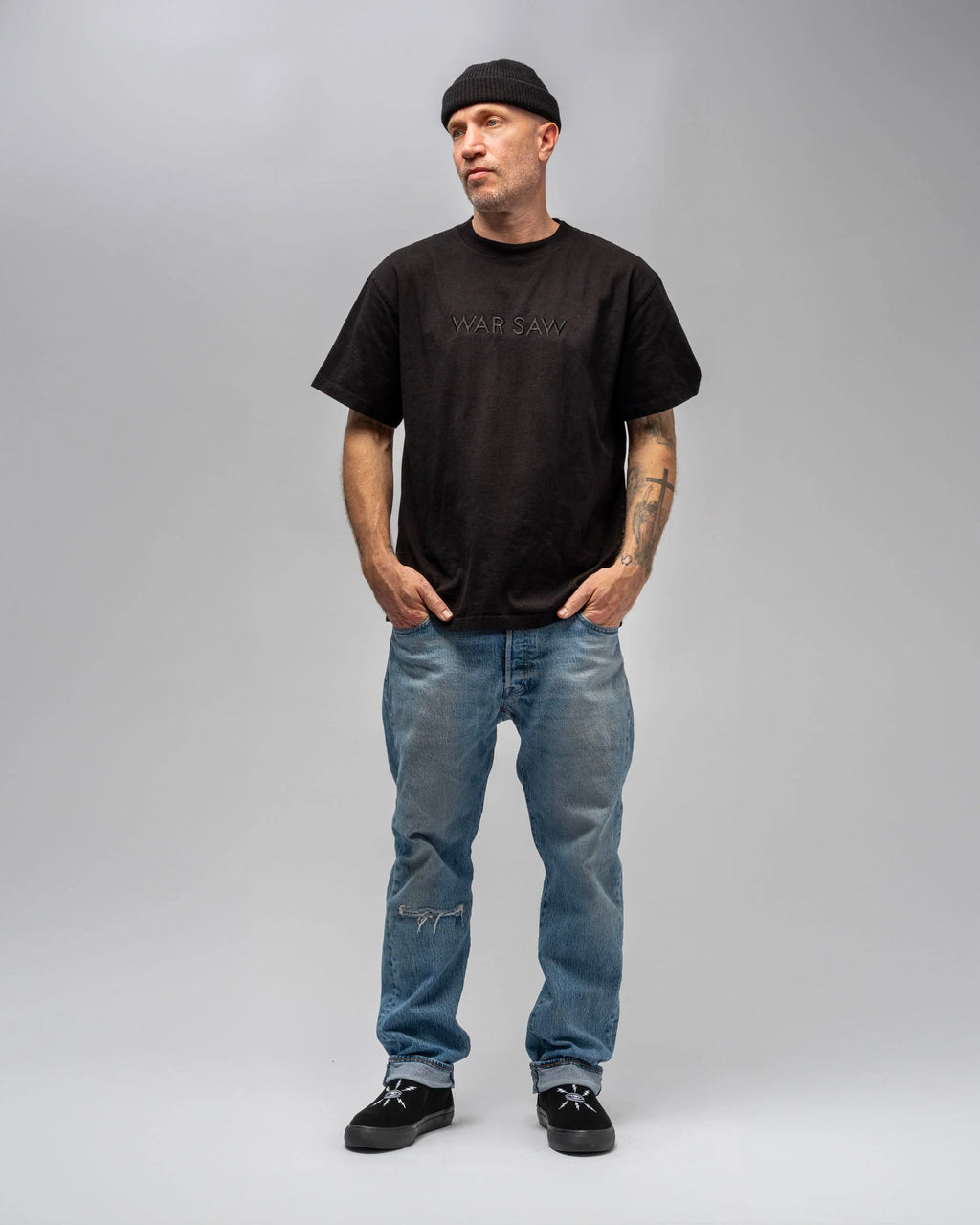 STRANGER SLIP ON BLACK BLACK TEMPLETON