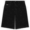 Frayed Edge 11 Denim Bermudas Black