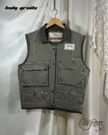 Just A Vest Green Military Vest HG x Just A Karigar