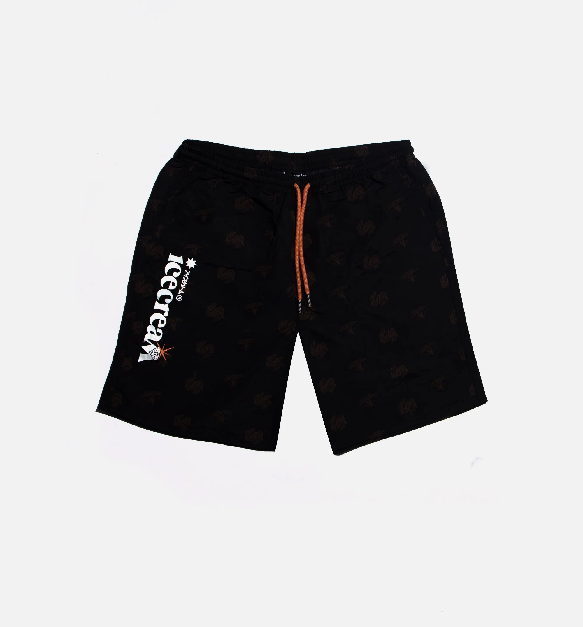 Cream Short Mens Shorts Black