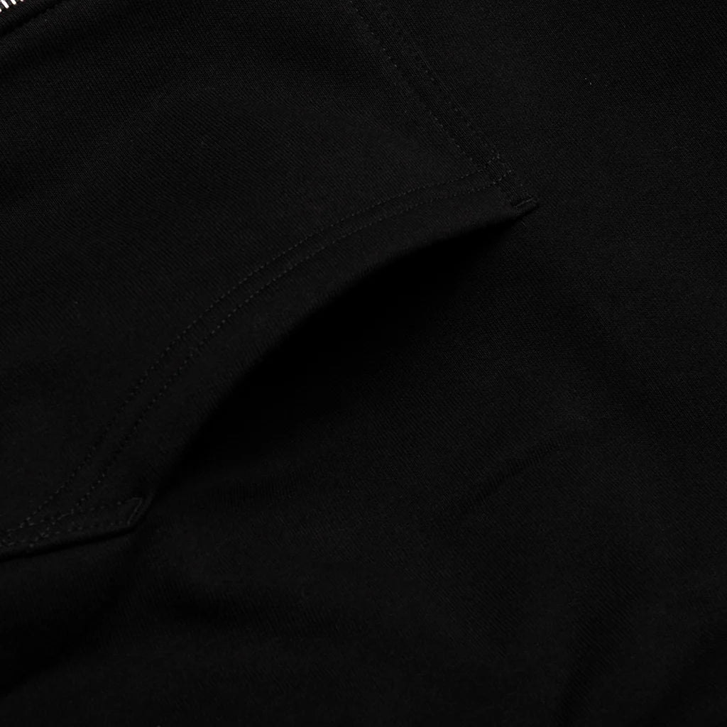 Superior Quality Zip Hoodie Black