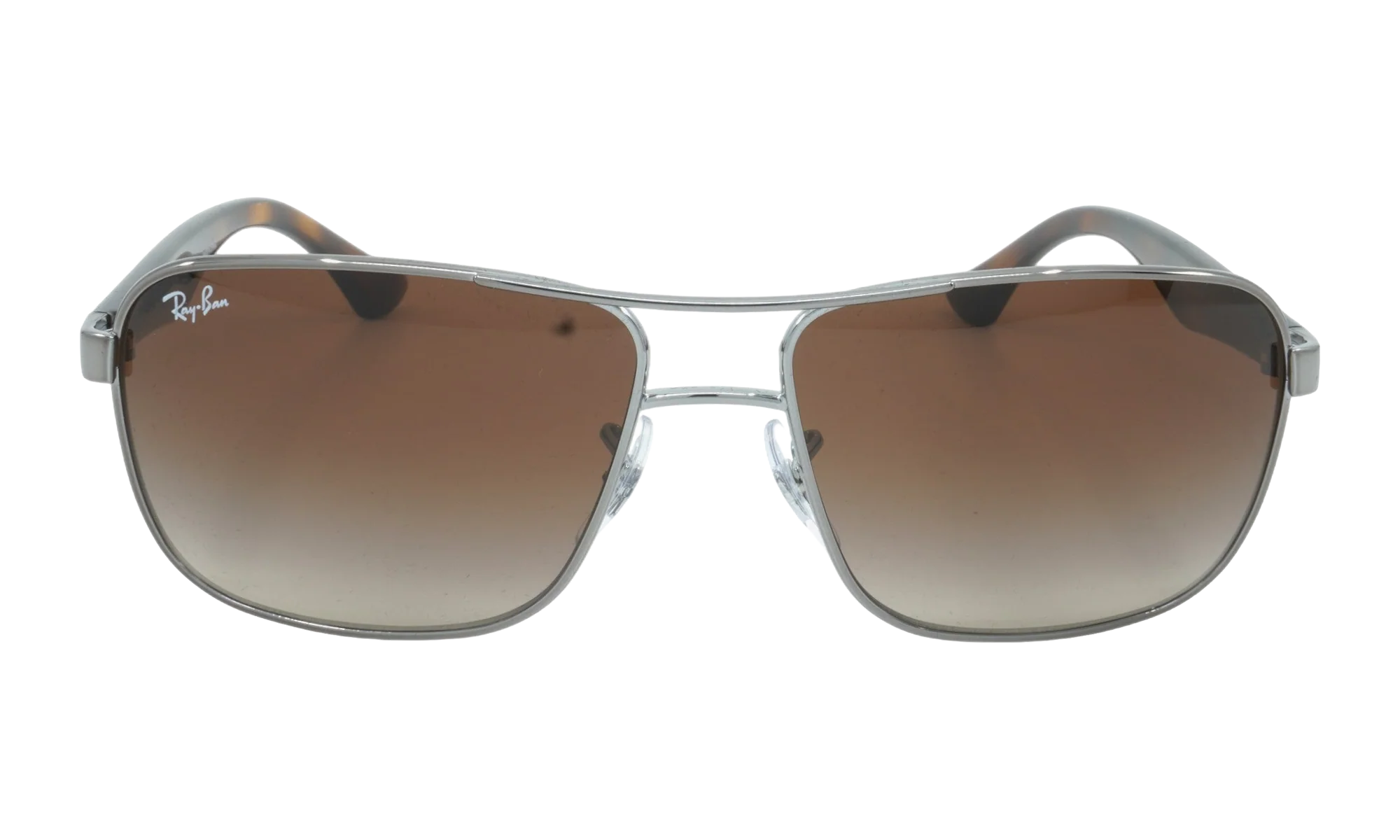 Square Navigator Sunglasses "Gunmetal Tortoise" RB3516-004-13_59