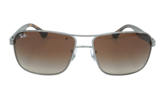 Square Navigator Sunglasses "Gunmetal Tortoise" RB3516-004-13_59