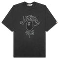 Mad College Garment Dyed Relaxed Fit Tee Black