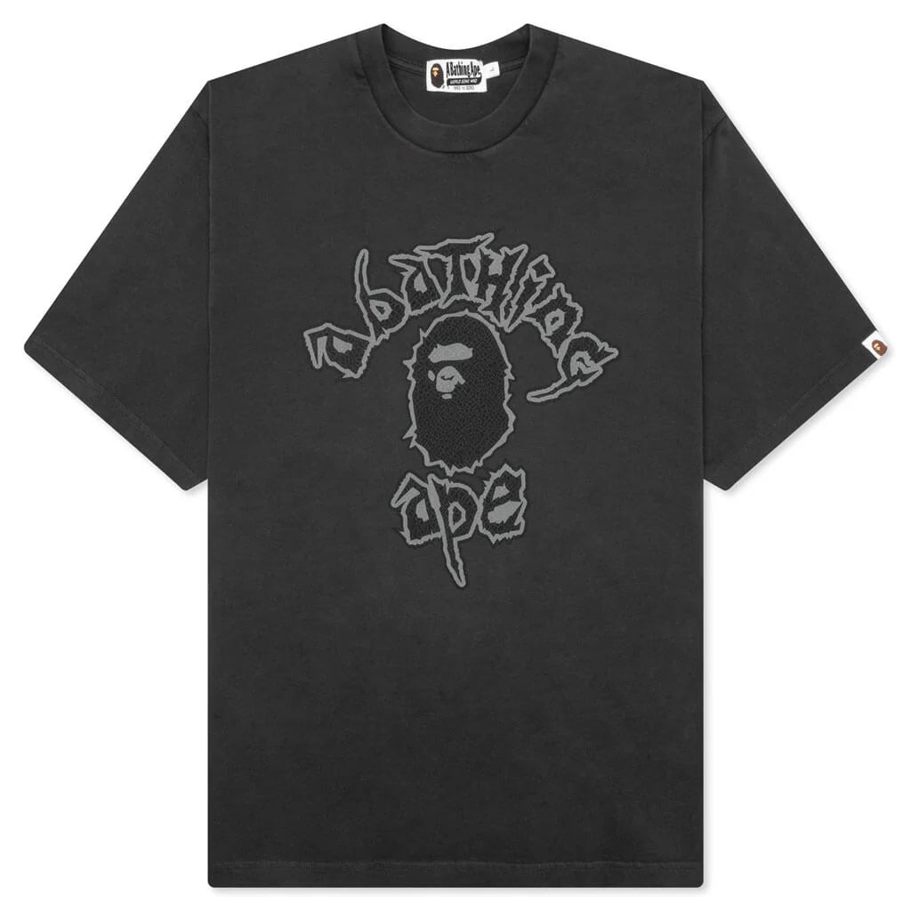 Mad College Garment Dyed Relaxed Fit Tee Black