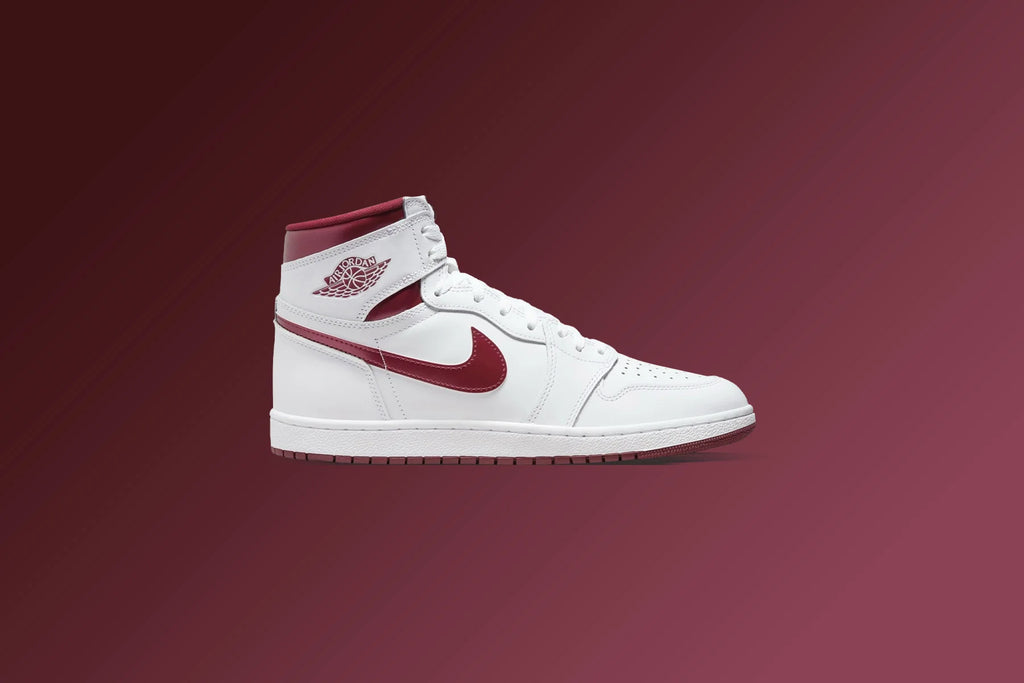 Air Jordan 1 High Retro 85 Metallic Burgundy White Team Red White