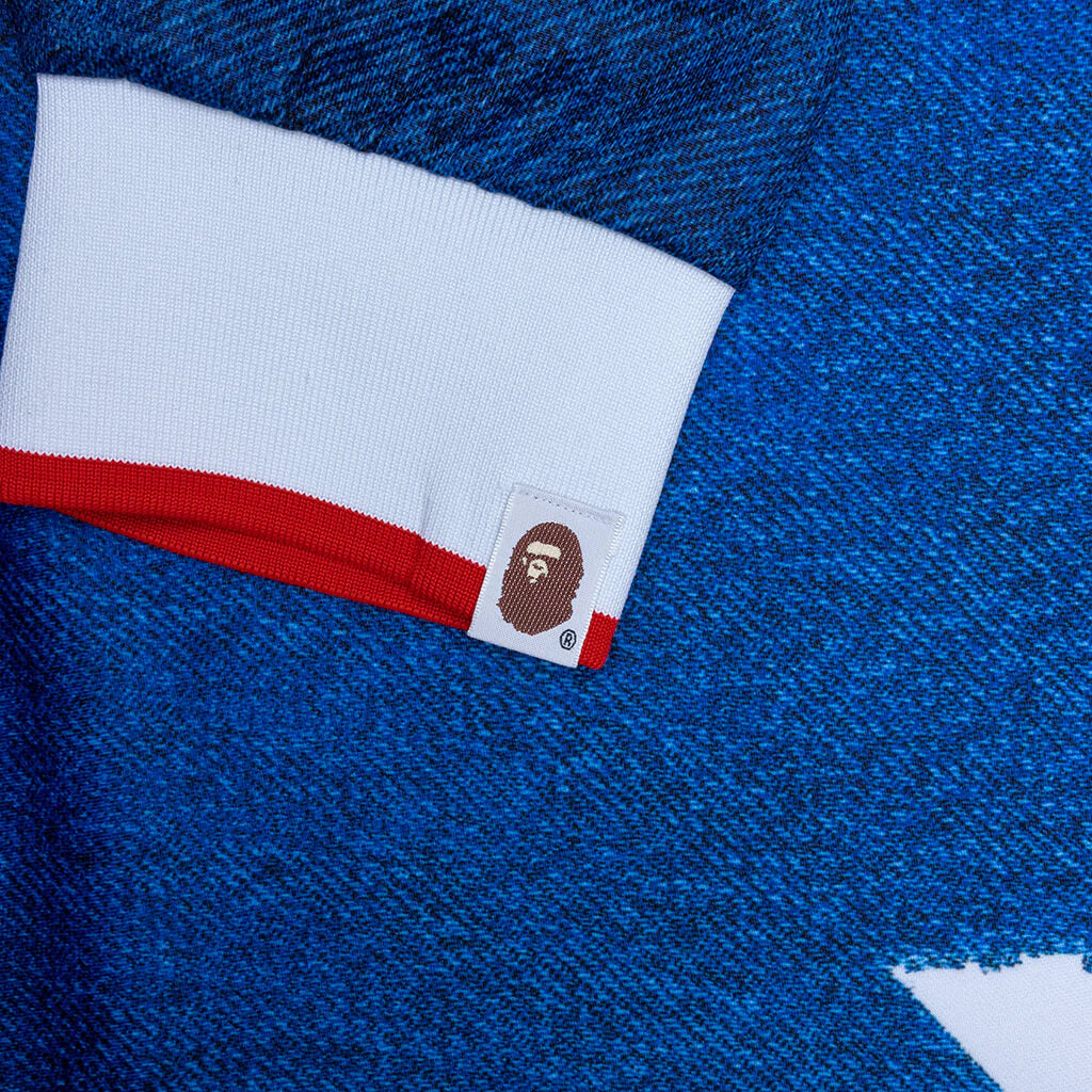 Adidas x BAPE L S Star Jersey Medium Blue Denim