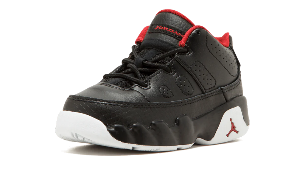 Jordan 9 Retro Low BT TD "BLACK / GYM RED / WHITE" 833906 001