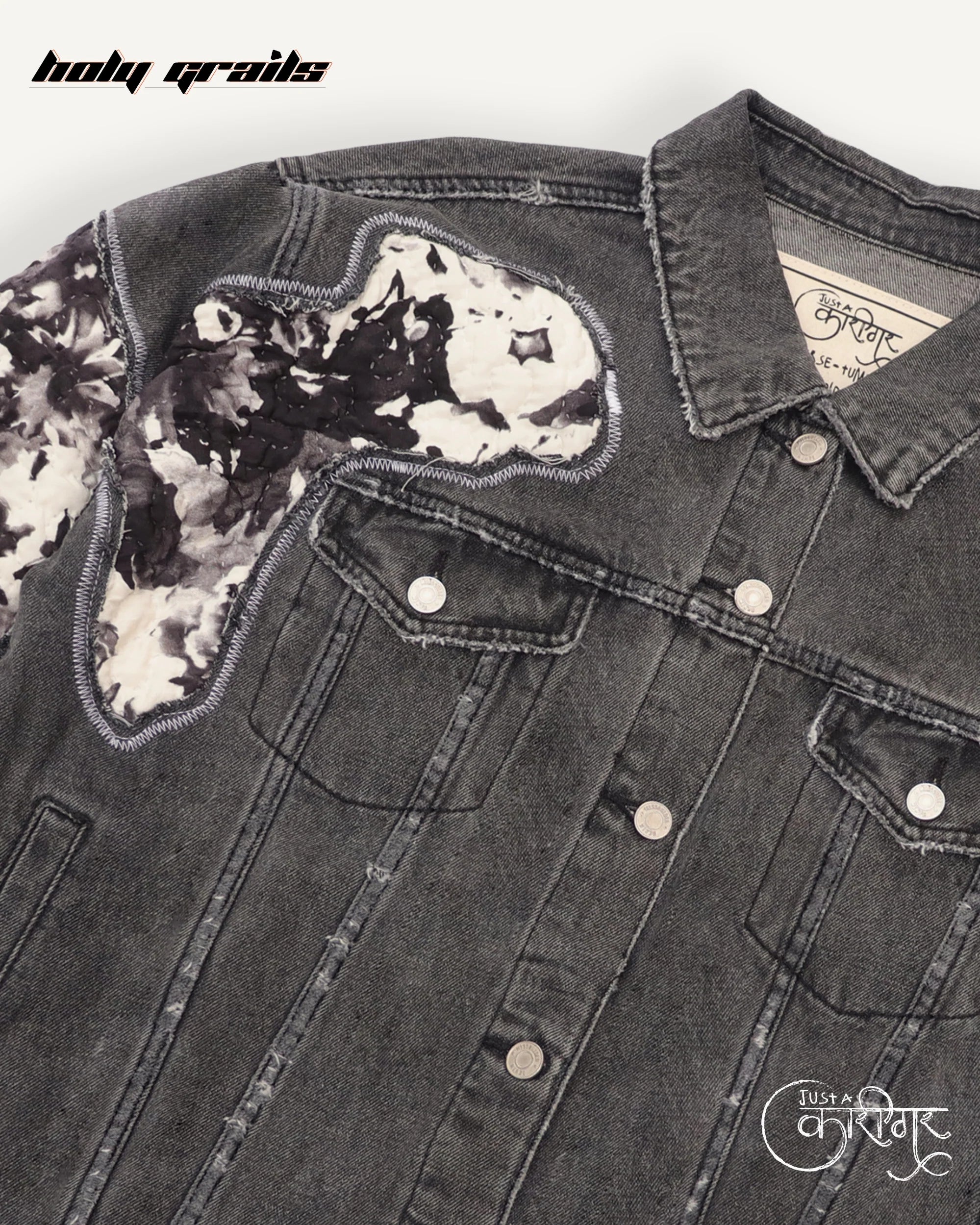 Inner Workings Black Denim Jacket HG x Just A Karigar