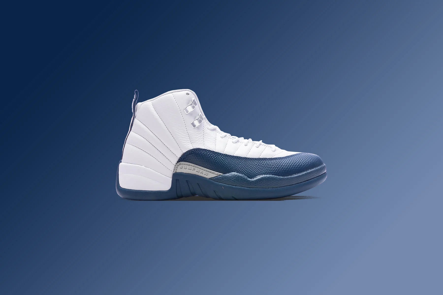 Air Jordan 12 Retro French Blue White French Blue Metallic Silver