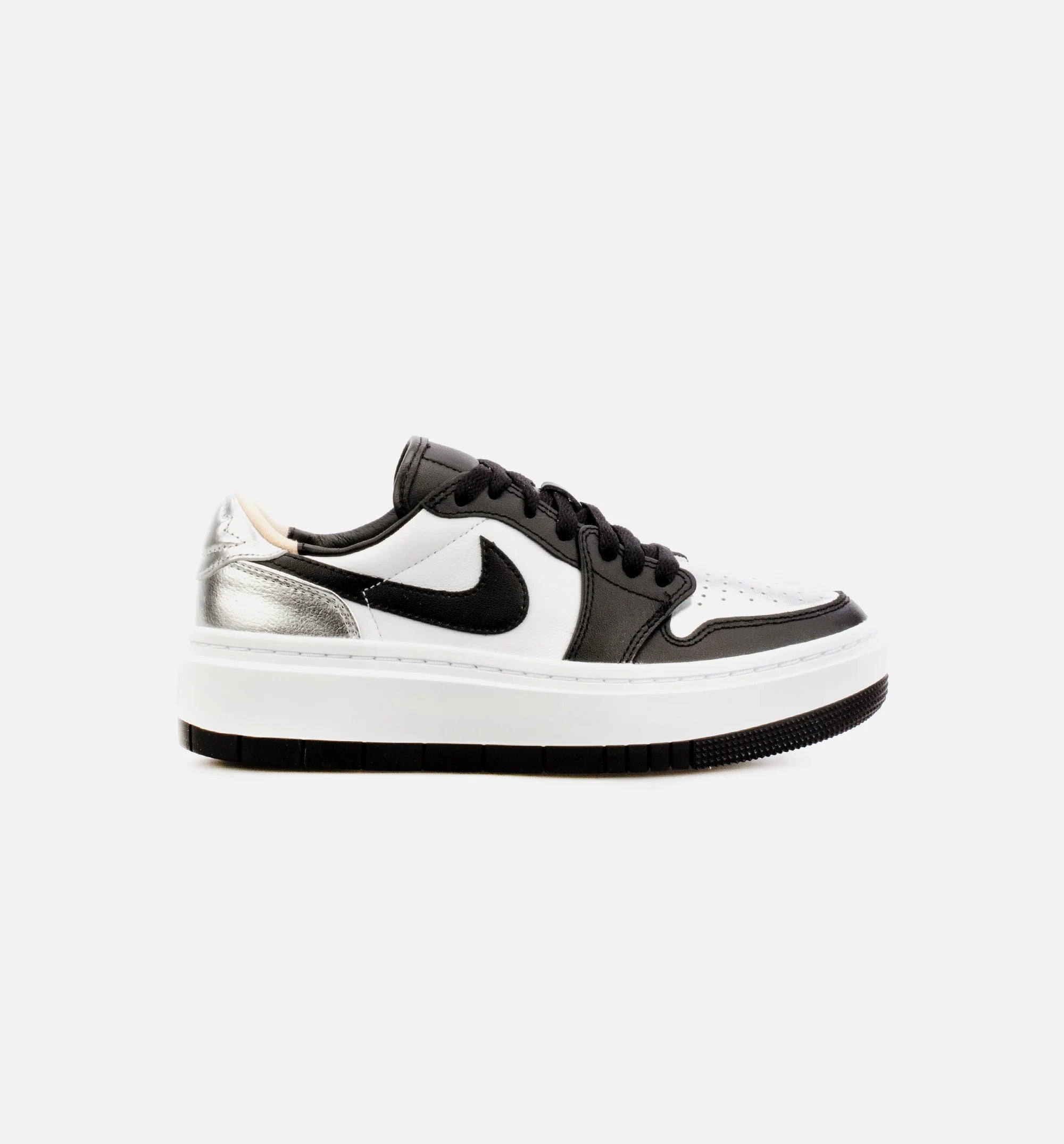Air Jordan 1 Elevate Low Silver Toe Womens Lifestyle Shoe Black Silver