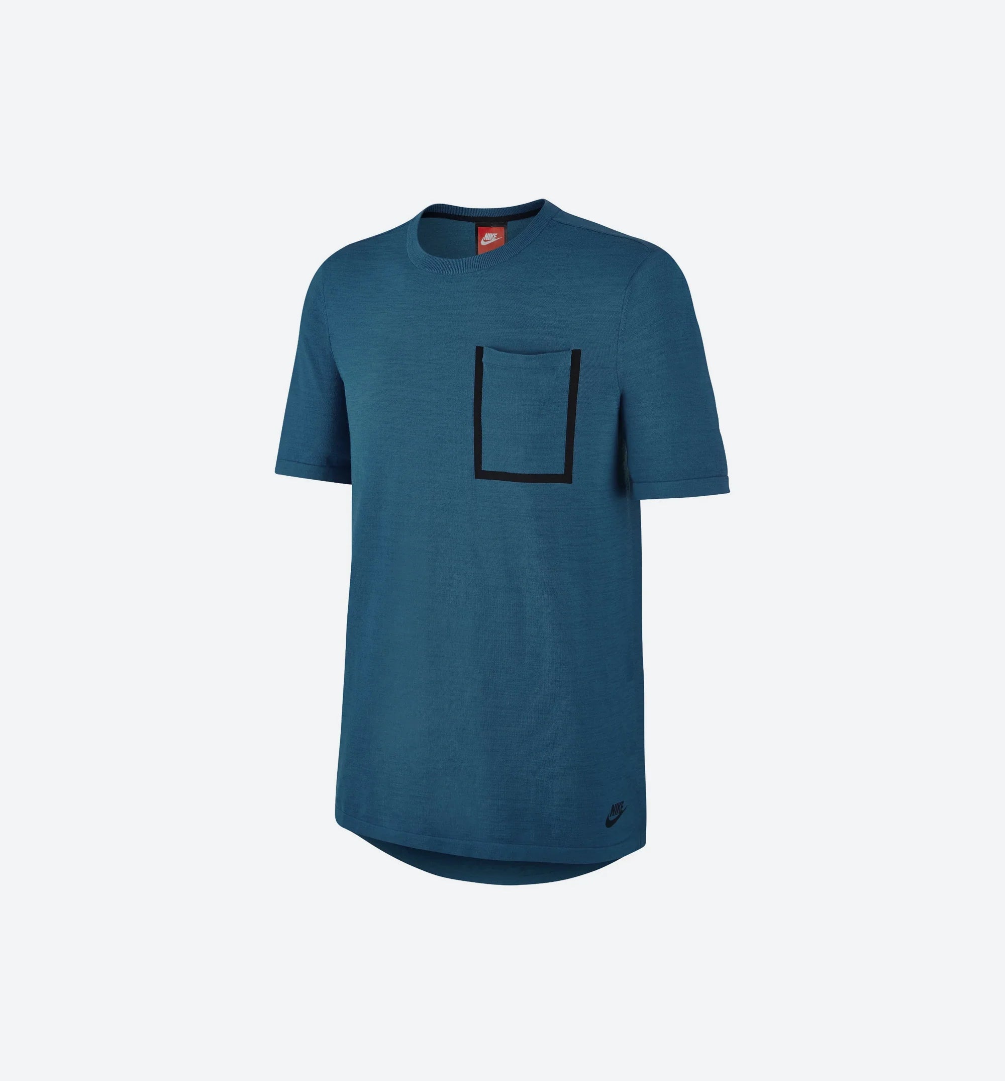 Tech Knit Pocket T Shirt Mens Green Black