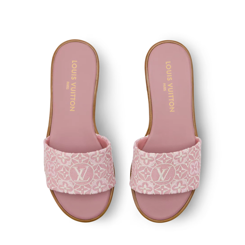 LV Lily Flat Mule Pink