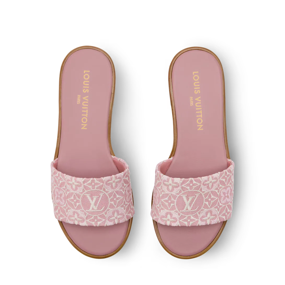 LV Lily Flat Mule Pink
