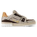 LV Trainer Beige Jacquard