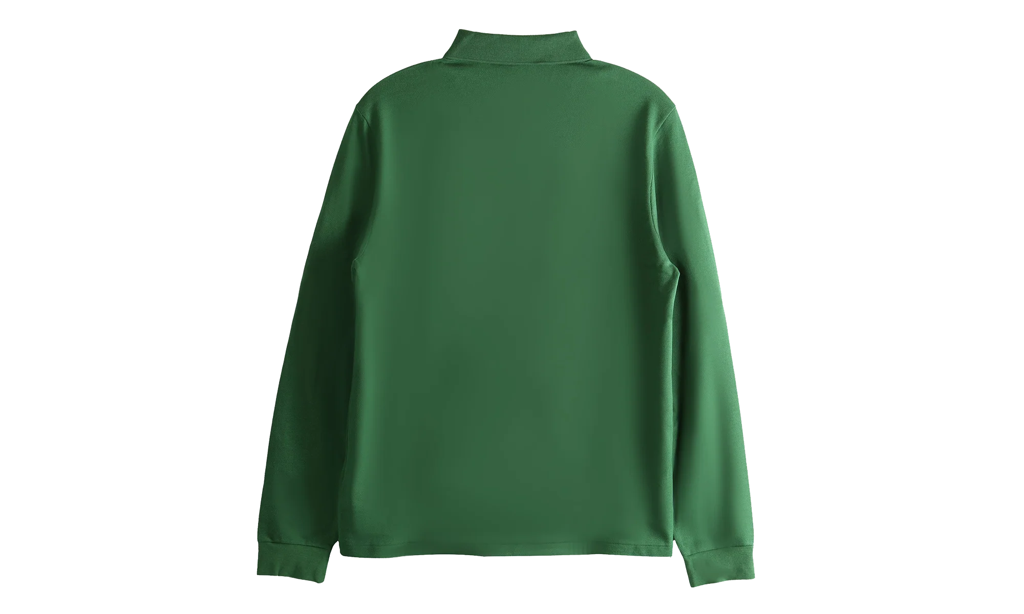 Classic Fit Long Sleeved L.12.12 Polo Shirt "Green" L1312 00 132