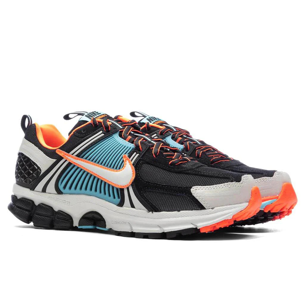 Womens Zoom Vomero 5 Premium Black Light Bone Blue Gaze Total Orange
