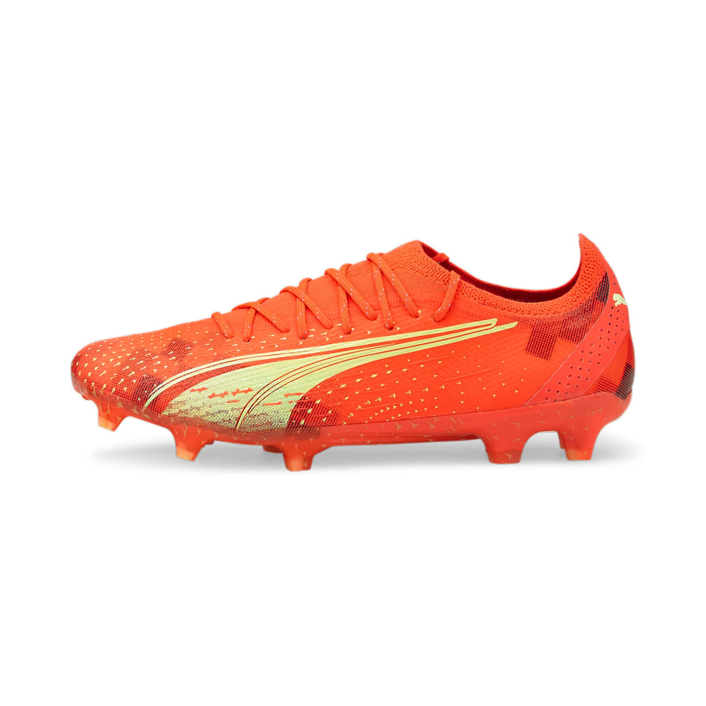 PUMA Ultra Ultimate FG AG Firm Ground Soccer Cleats Fiery Coral Black Salmon