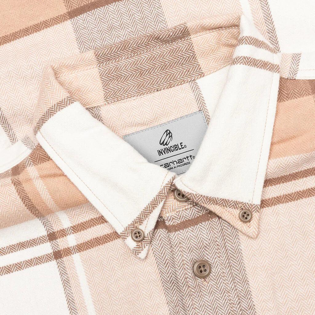 Carhartt WIP x Invincible L S Work Shirt Max Coca Mocha