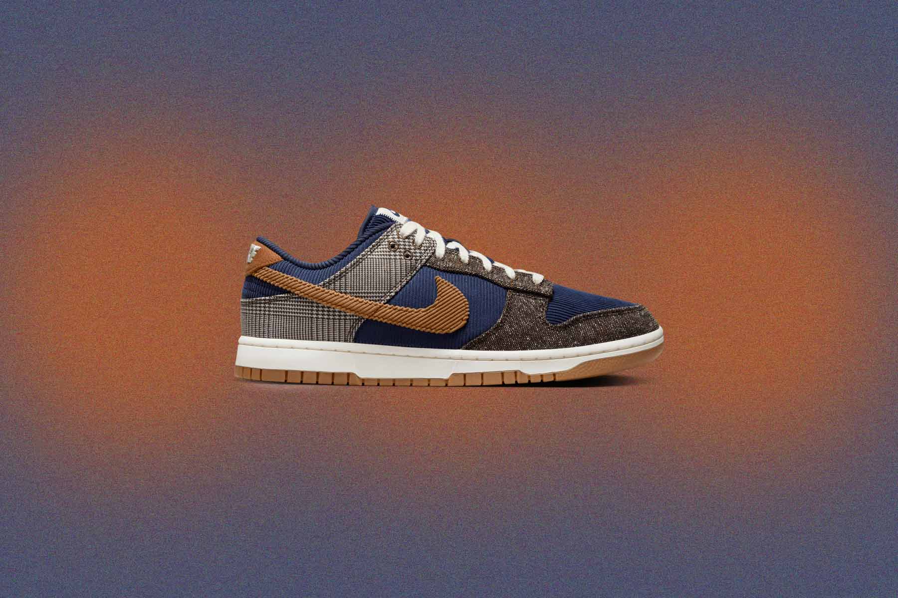 Dunk Low Retro Premium Tweed Corduroy Midnight Navy Ale Brown Pale Ivory