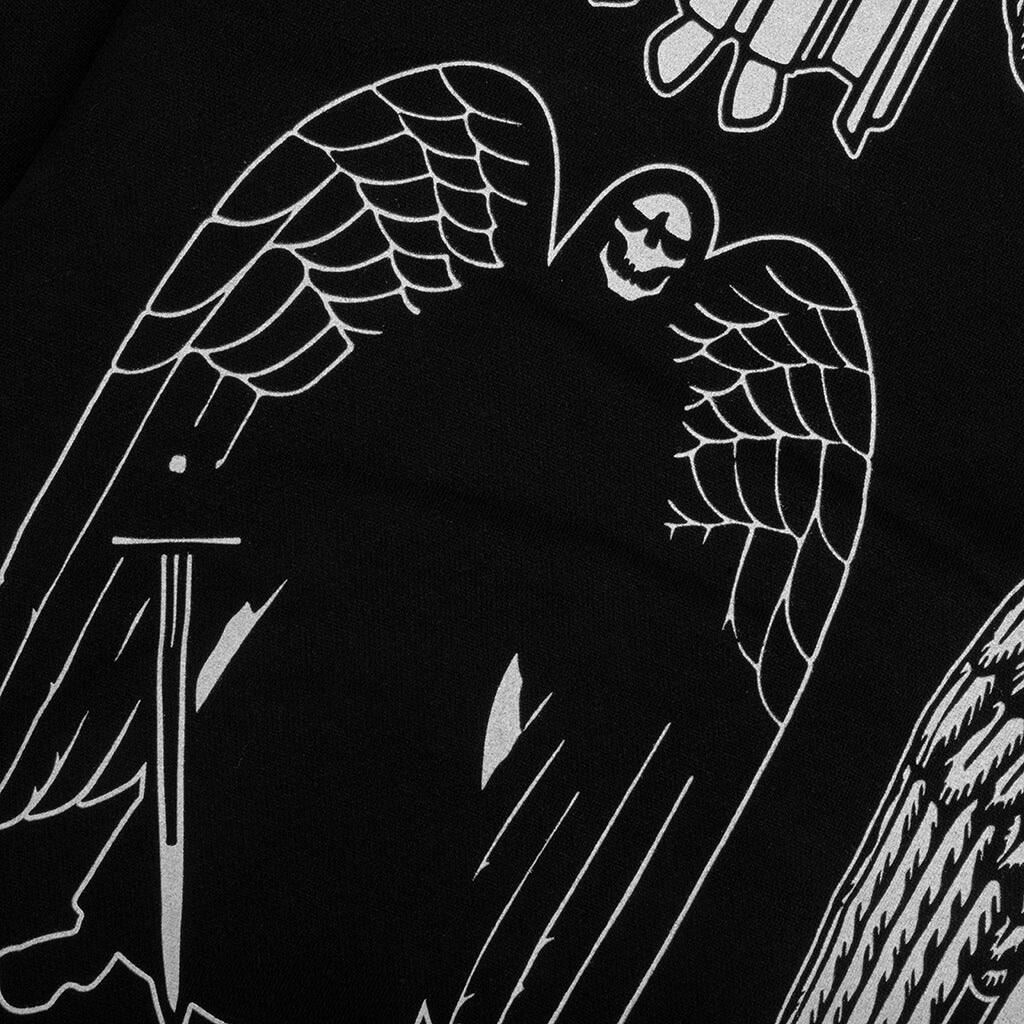 Angel Demon Hoodie Black