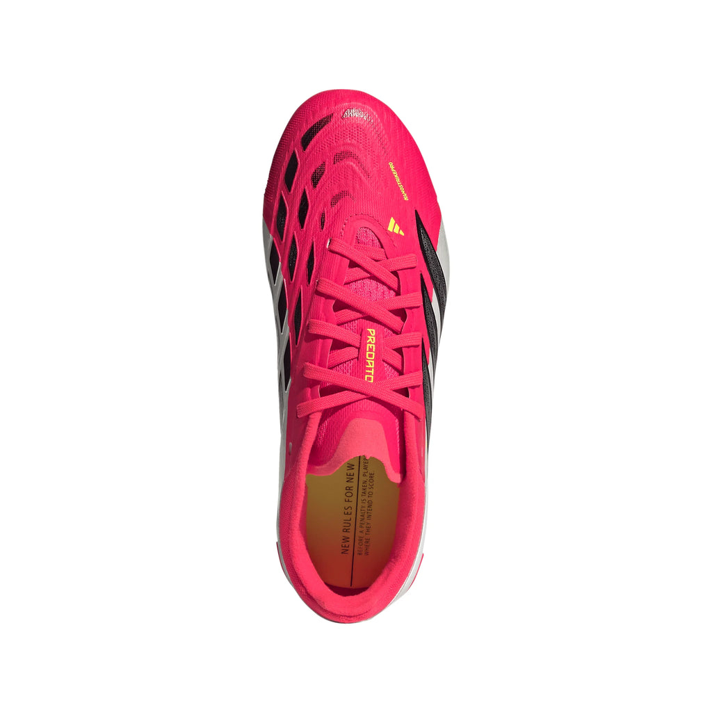 adidas Predator Elite FG Firm Ground Youth Soccer Cleats Red Black White