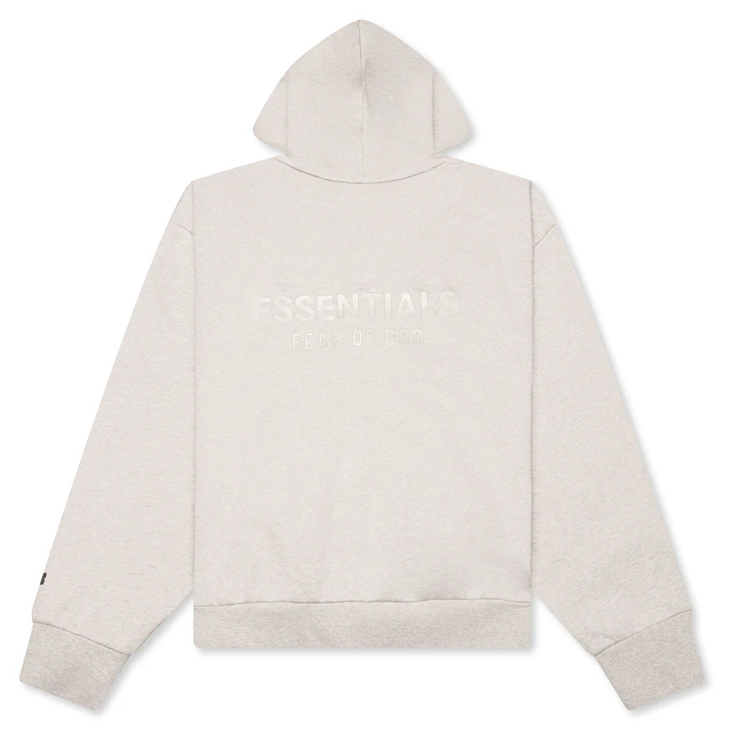 Classic Fleece Zip Up Hoodie Heather Stone