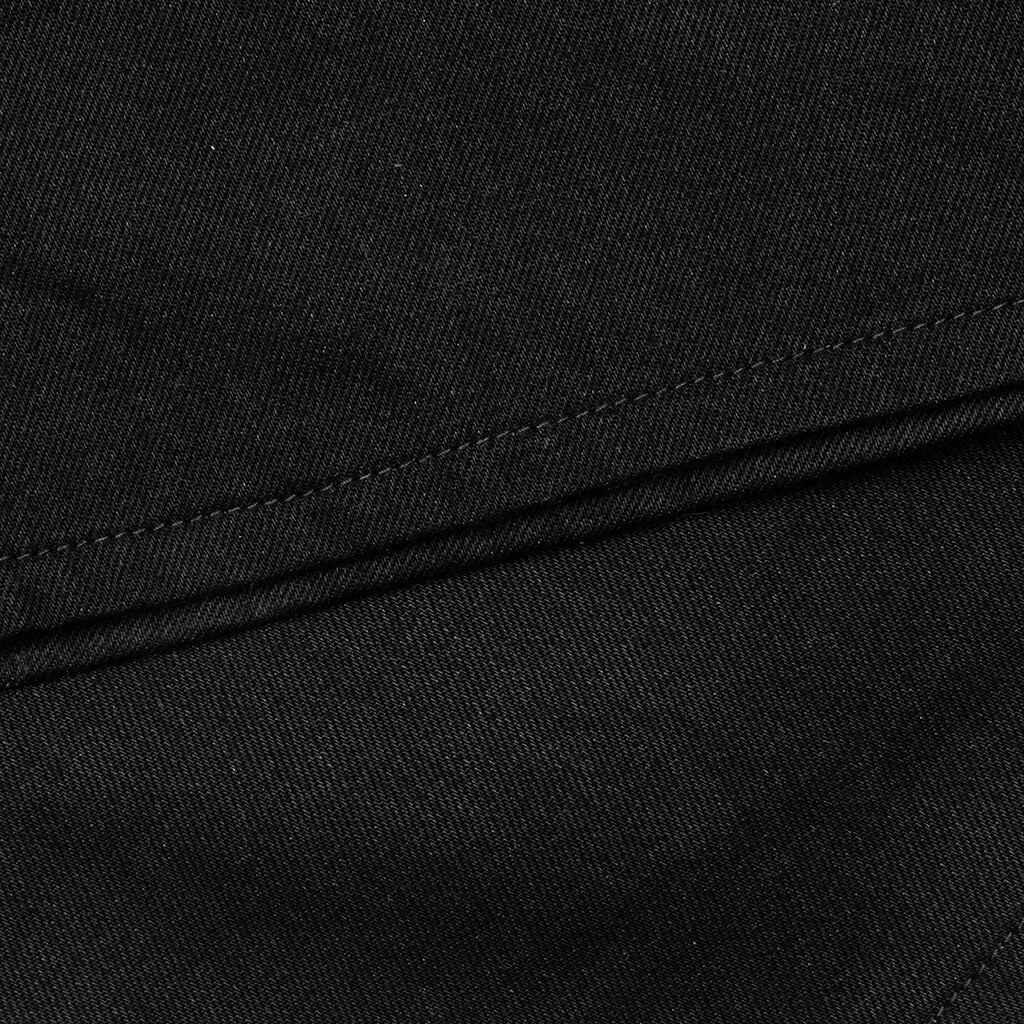 Berry Wide Denim Short Jet Black