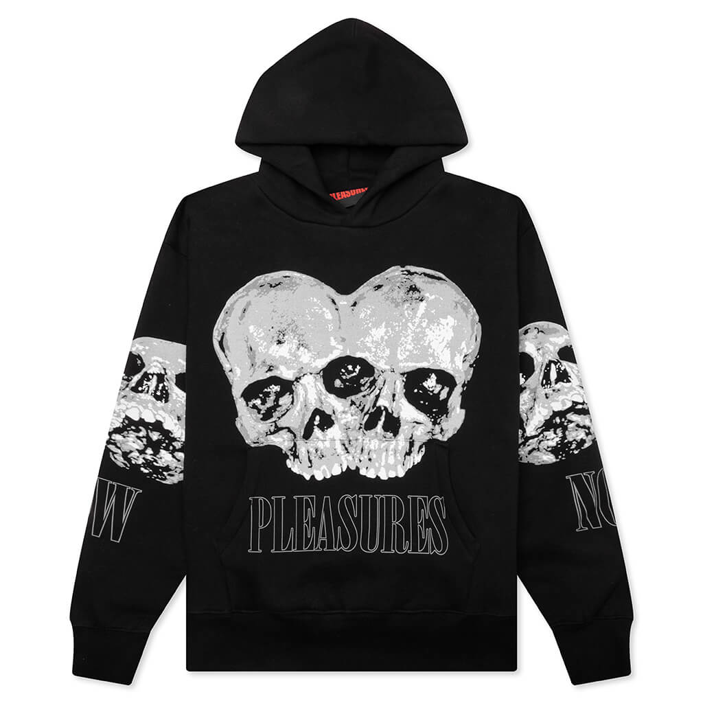 Double Skull Hoodie Black