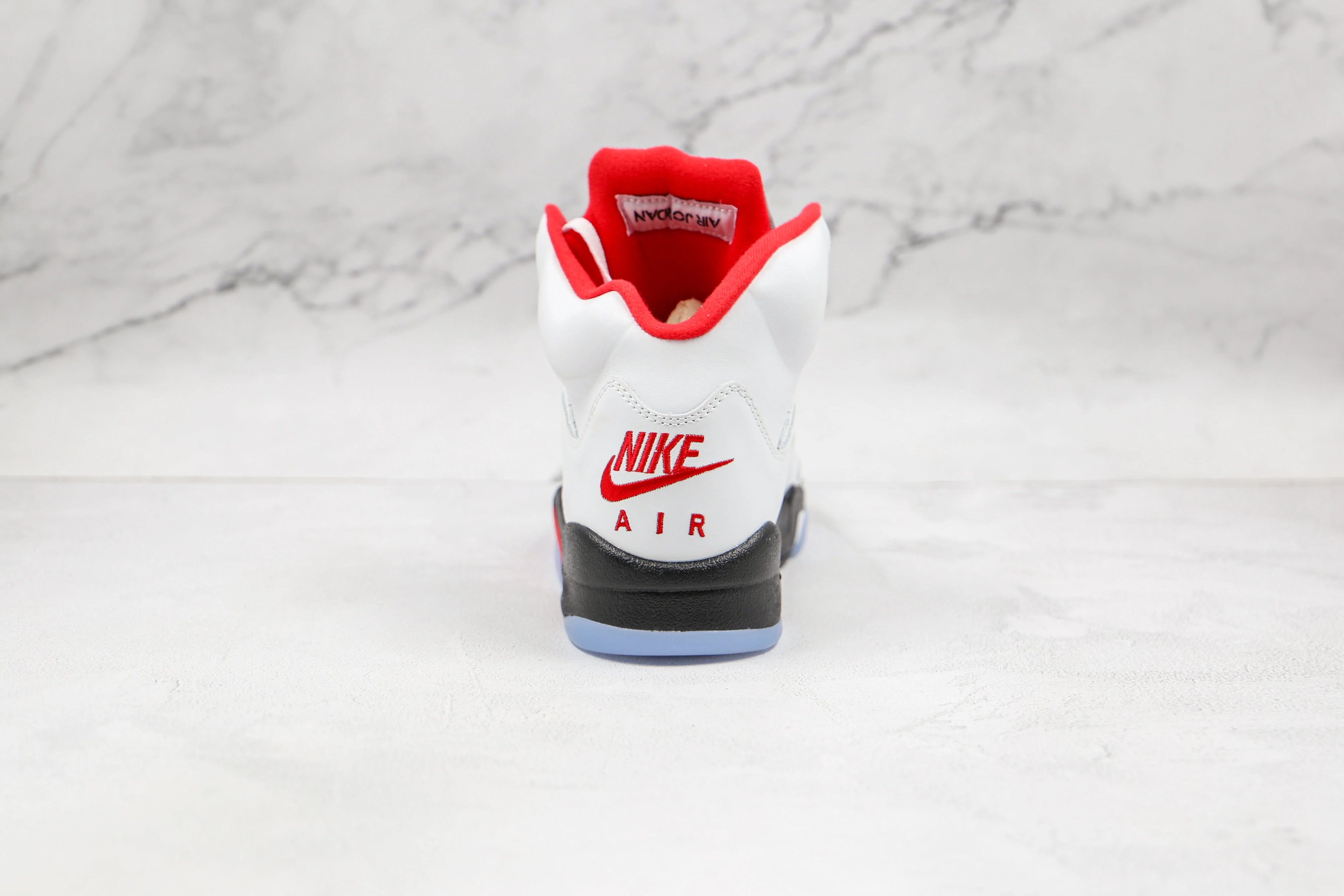 Jordan 5 Retro Fire Red Silver Tongue
