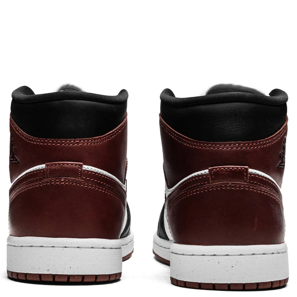 Air Jordan 1 Mid SE White Dark Pony Black