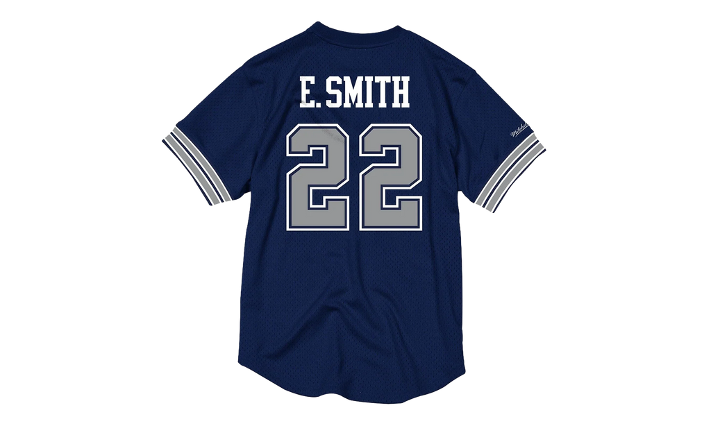 NFL Name & Number Mesh Crew Neck Shirt "Dallas Cowboys - Navy" NNMPMG18061 DCONAVY94ESM