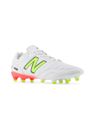 New Balance 442 Pro FG V2 Firm Ground Soccer Cleats White