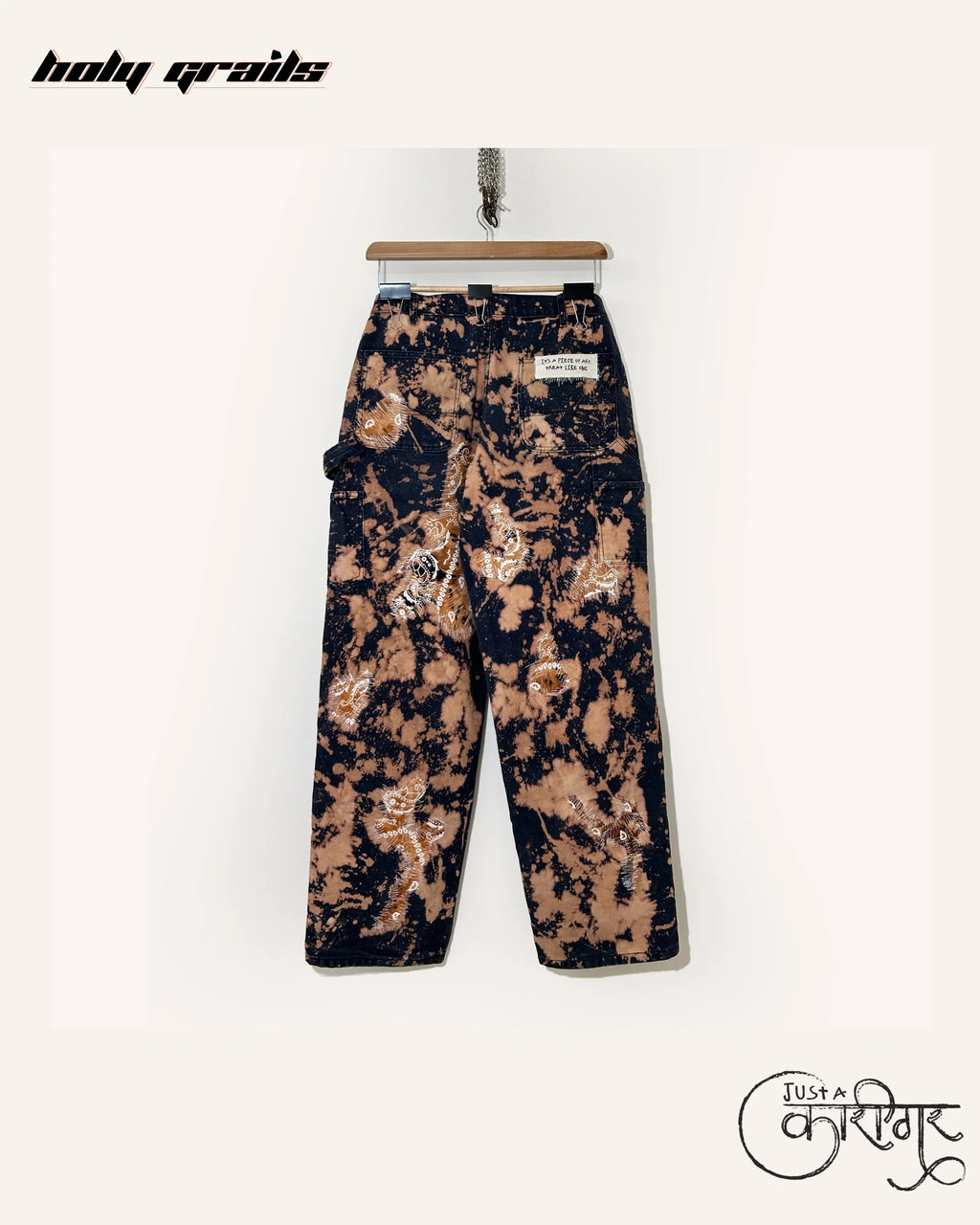 Just A Splash Dark Blue Denim Jeans HG x Just A Karigar