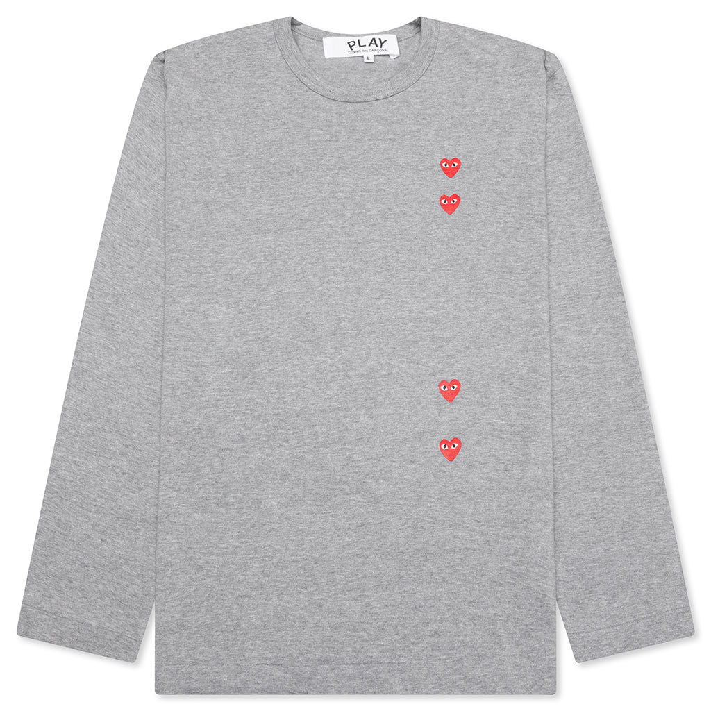 Logo Print Any Heart L S T Shirt Grey