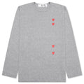 Logo Print Any Heart L S T Shirt Grey