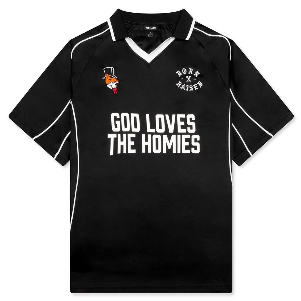 God Loves The Homies Jersey Black