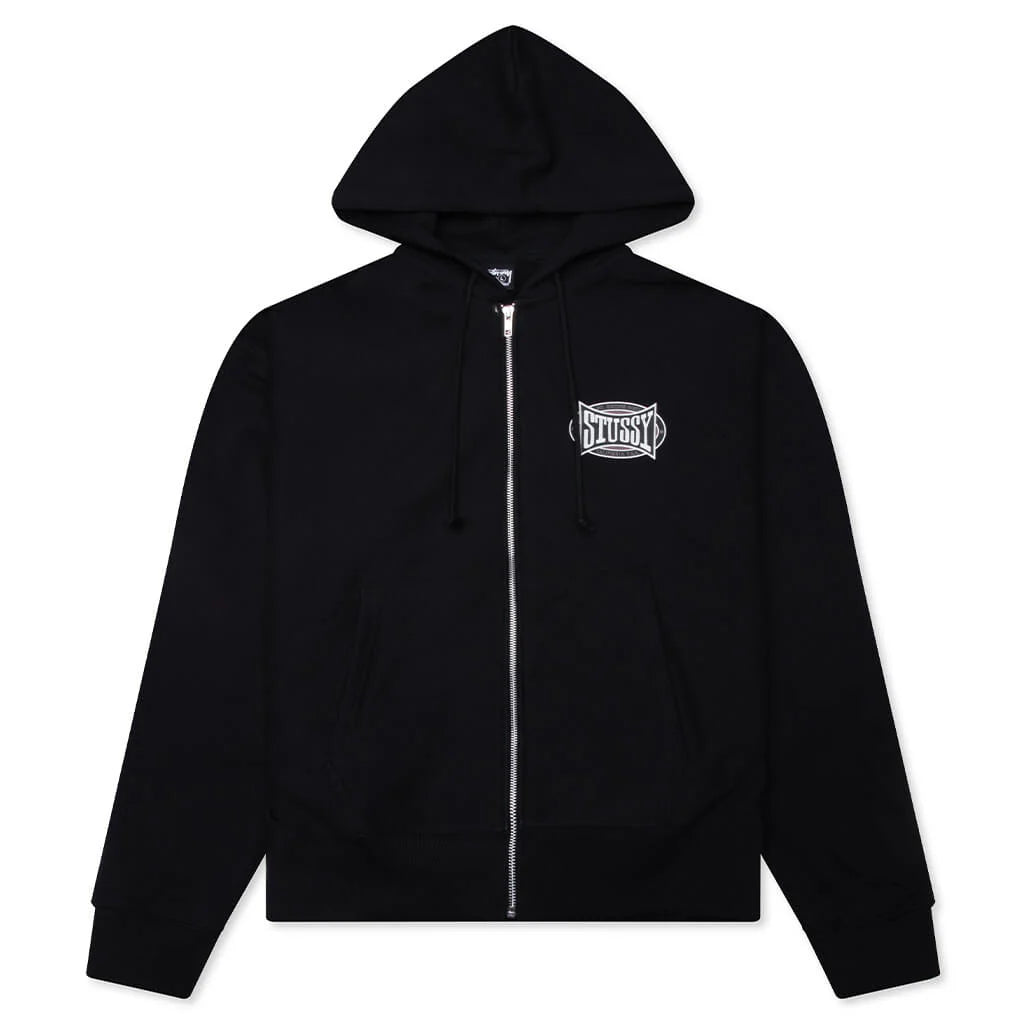 Champion Oval Zip Hoodie Black
