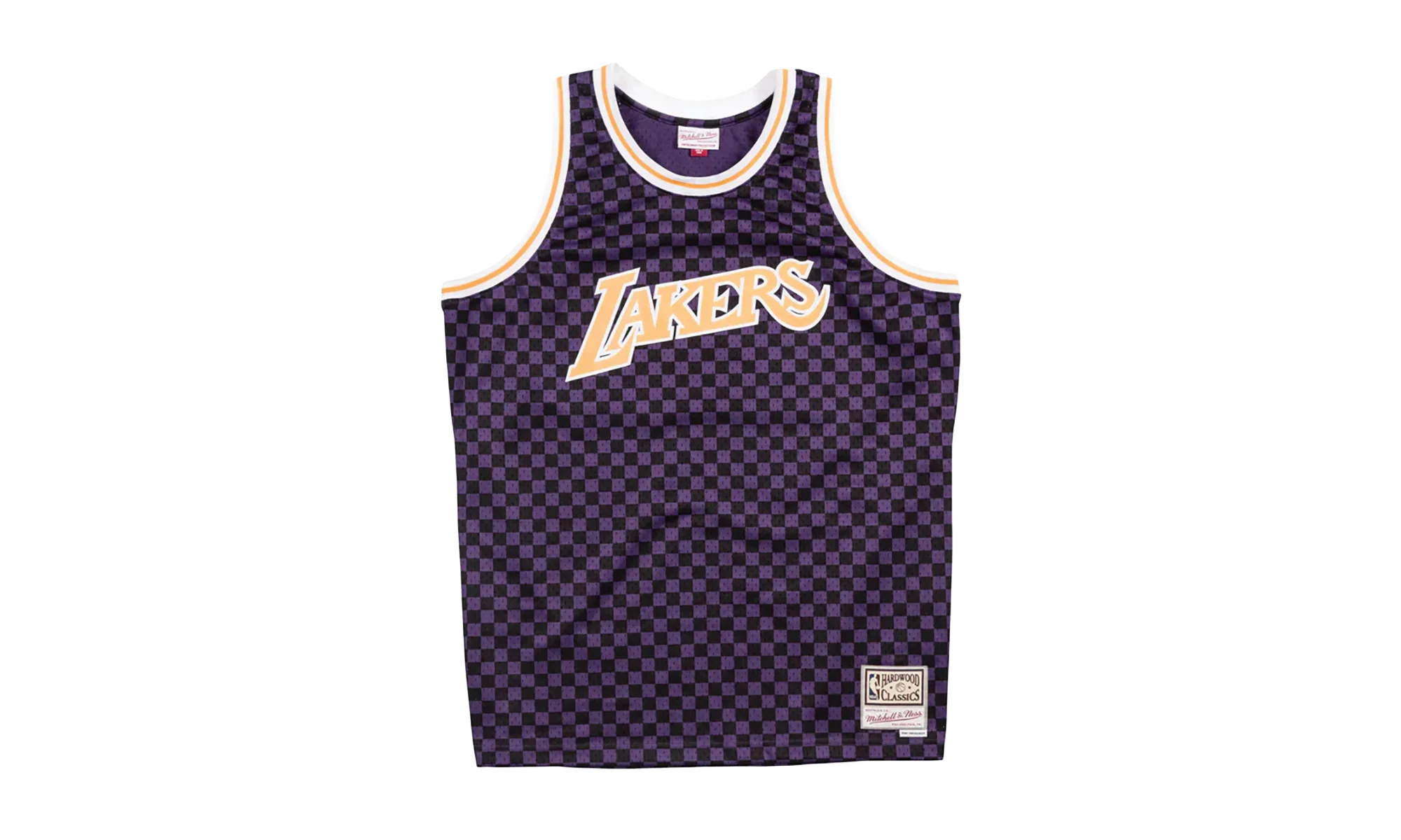 NBA Checked Swingman Jersey "Los Angeles Lakers - Purple / Black" BA8A46 LAL L MYS