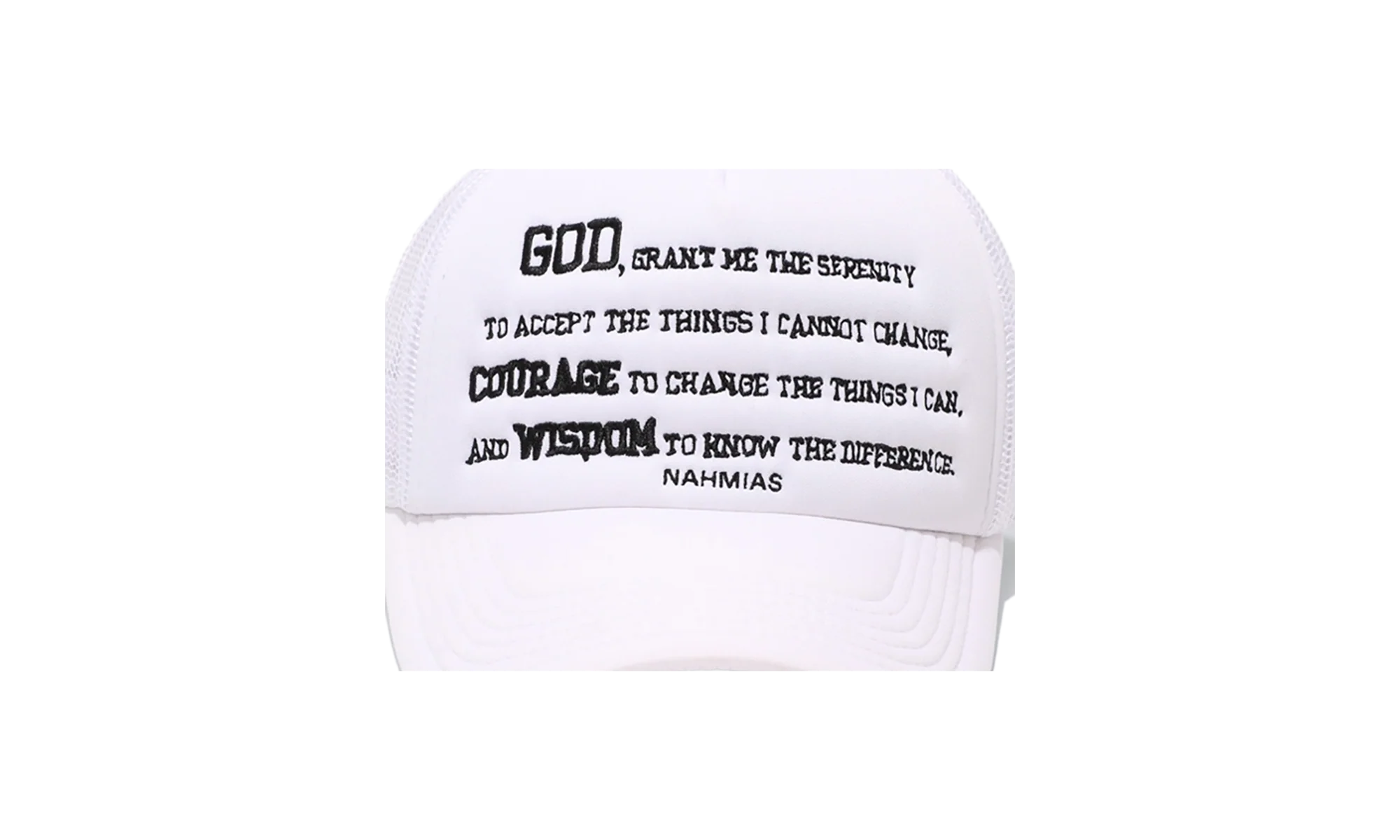 Serenity Foam Trucker Hat "White" AW22 4 1030 CA01